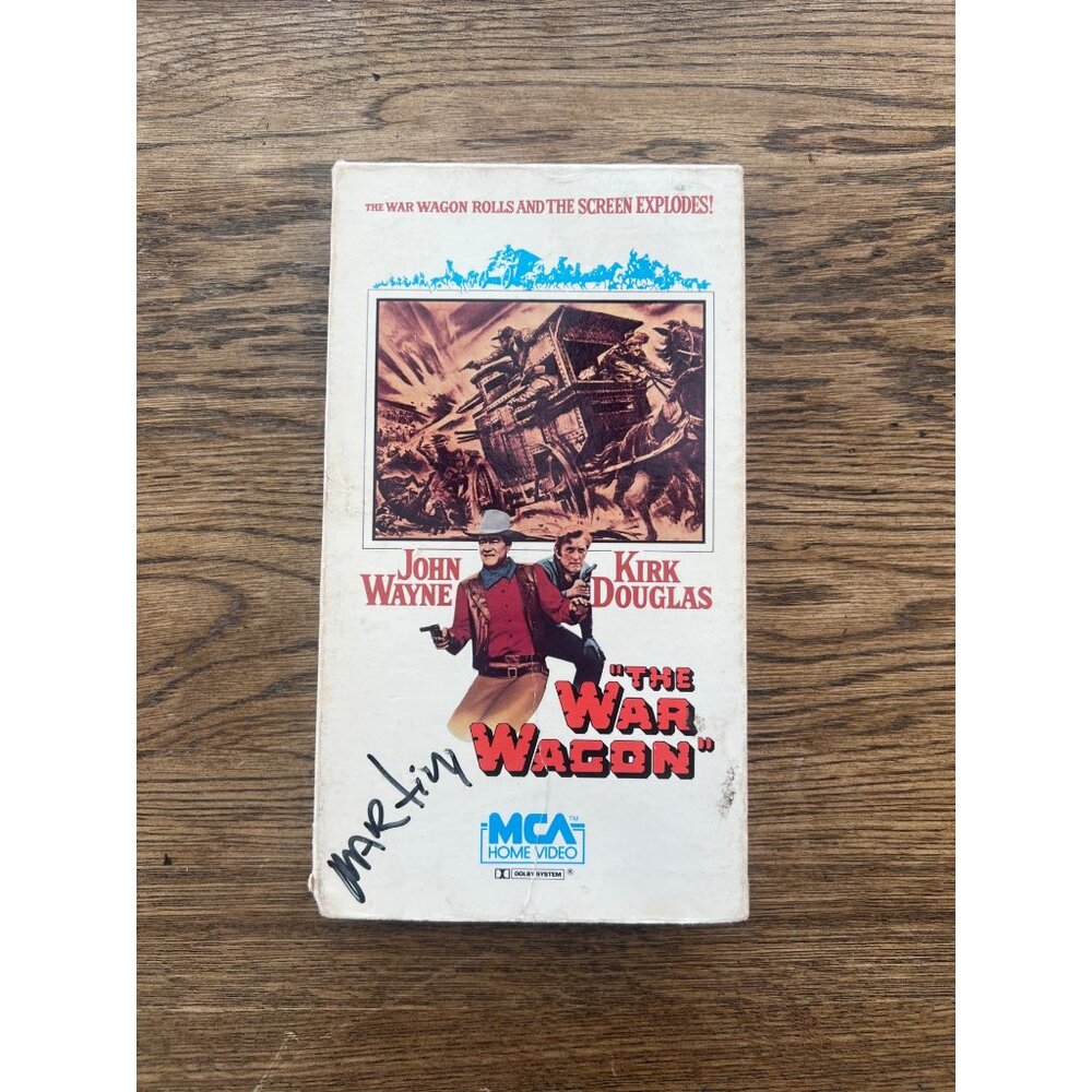 The War Wagon 1967 VHS  Western John Wayne Kirk Douglas Vintage Pre-Owned